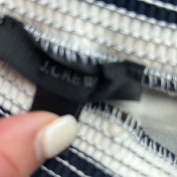 J. Crew Navy & White Striped Blouse - Picture 3 of 5